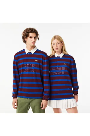 Lacoste Polo rugby a rayas de manga larga