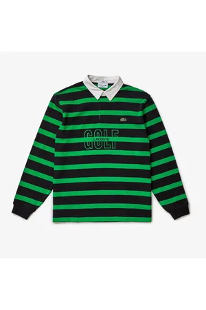 Lacoste Polo rugby a rayas de manga larga
