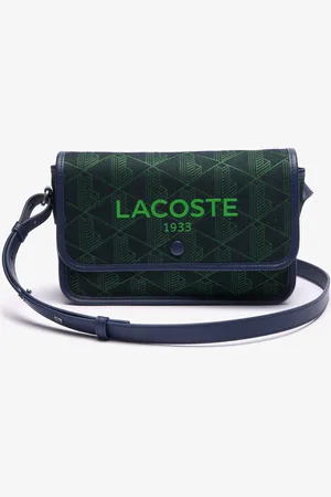 Lacoste Bolso satchel Heritage con cierre de solapa y jacquard