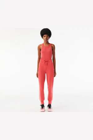 Lacoste Pantalones deportivos de algodón para mujer