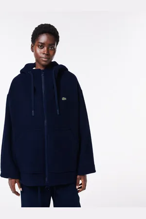 Lacoste Abrigo oversize de lana con gorro