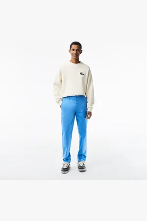 Lacoste Pantalones para hombre slim fit de algodón elástico