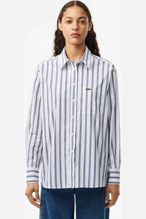 Lacoste Camisa de popelina extragrande