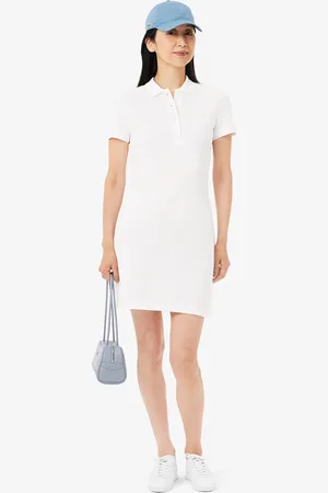 Lacoste Vestido polo Para mujer slim fit en minipiqué elástico