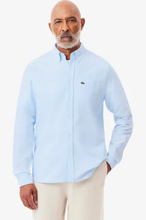 Lacoste Camisa Oxford de corte regular para hombre
