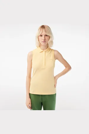 Lacoste Polo elástico sin mangas L.12.D Slim Fit para mujer