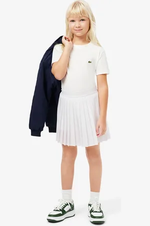 Lacoste Falda plisada forrada para niña