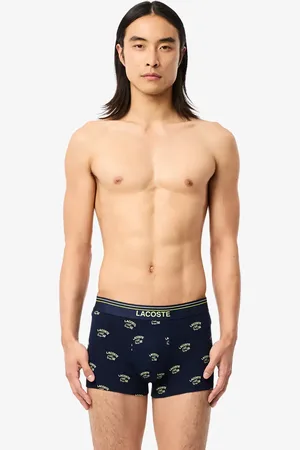 Lacoste Boxers de algodón elástico con estampado integral