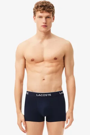 Lacoste Pack de 3 bóxers con logo en la cintura