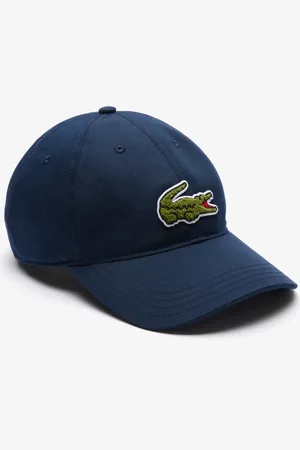 Lacoste Gorra unisex de sarga de algodón con insignia de cocodrilo