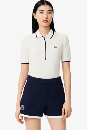 Lacoste Polo regulador de calor de tenis de corte regular para mujer