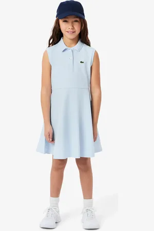 Lacoste Vestido polo de niña en piqué elástico sin mangas