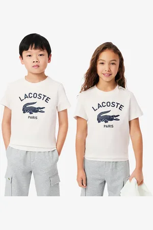 Lacoste Playera de algodón con estampado exclusivo para niños