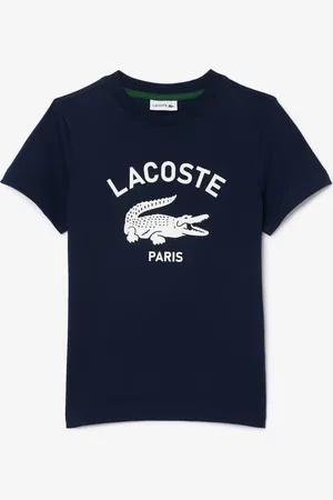 Lacoste Playera de algodón con estampado exclusivo para niños