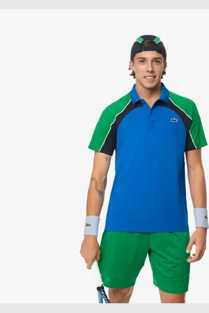 Lacoste Polo de tenis Ultra seco Colorblock para hombre