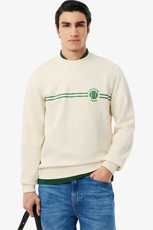 Lacoste Sudadera para hombre en polar estampado Tennis