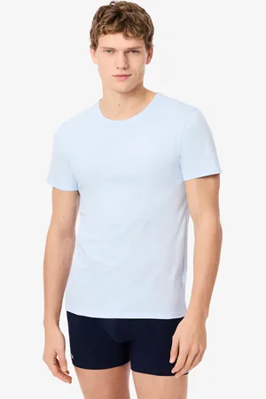 Lacoste Pack de 3 camisetas de estar por casa ajustadas para hombre