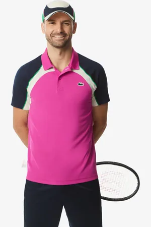 Lacoste Polo de tenis Ultra seco Colorblock para hombre