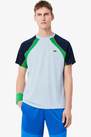 Lacoste Playera de tenis Ultra seco Colorblock para hombre