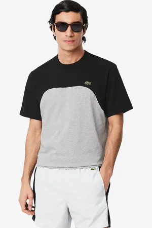 Lacoste Playera de punto de algodón con Color Block para hombre
