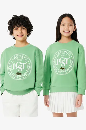 Lacoste Sudadera estampada con cuello redondo para niño