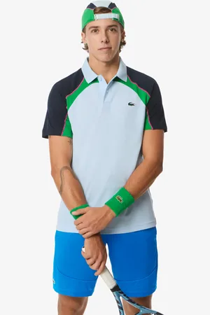 Lacoste Polo de tenis Ultra seco Colorblock para hombre