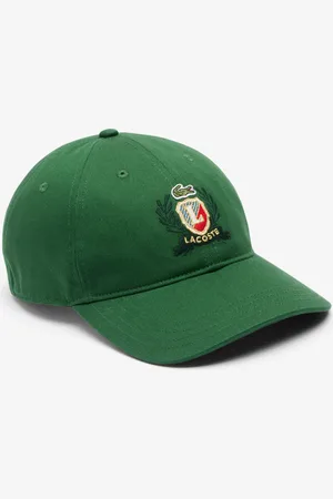 Lacoste Gorra de sarga bordada ajustable unisex
