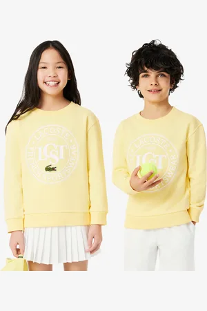 Lacoste Sudadera estampada con cuello redondo para niño