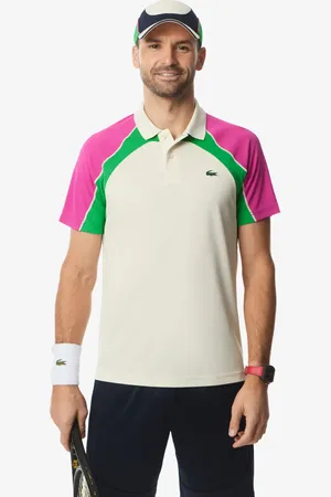 Lacoste Polo de tenis Ultra seco Colorblock para hombre