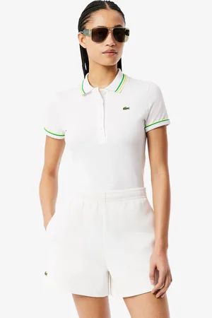 Lacoste Polo de punto ajustado L.12.D para mujer