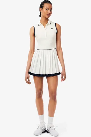 Lacoste Vestido Heritage de tenis ultra seco para mujer