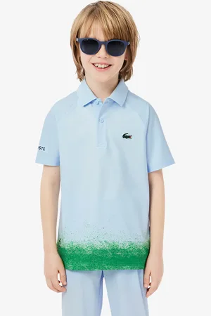 Lacoste Polo de niño x Daniil Medvedev de punto elástico