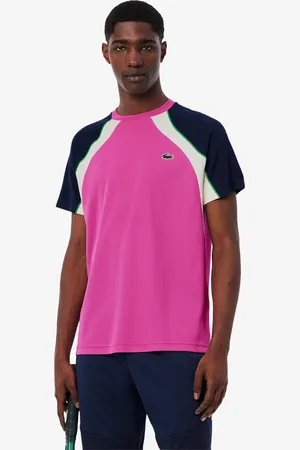 Lacoste Playera de tenis Ultra seco Colorblock para hombre