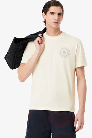 Lacoste Playera de punto con insignia para hombre