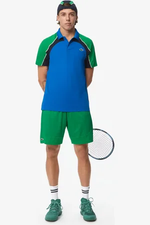 Lacoste Shorts de tenis elásticos ultra secos para hombre