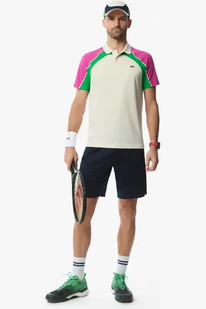 Lacoste Shorts de tenis elásticos ultra secos para hombre