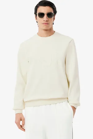 Lacoste Sudadera para hombre en piqué con logo grabado