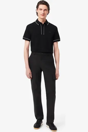 Lacoste Pantalones cargo de algodón ligero de corte regular para hombre