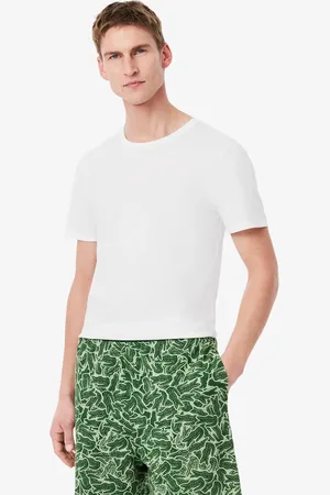 Lacoste Pack de 3 camisetas de estar por casa ajustadas para hombre