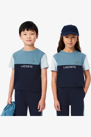 Lacoste Playera de algodón con Color Block para niños