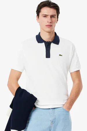 Lacoste Polo de corte clásico con cuello en contraste L.12.12 para hombre
