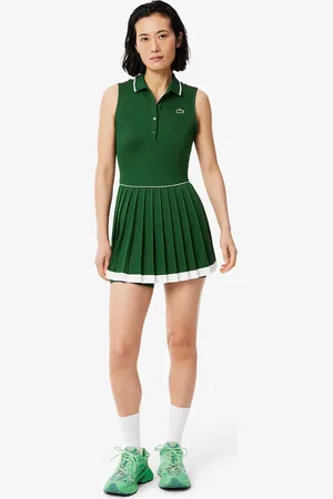 Lacoste Vestido Heritage de tenis ultra seco para mujer