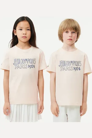 Lacoste Playera de algodón Paris Heritage 1924 para Niños