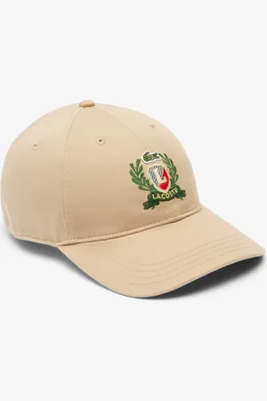 Lacoste Gorra de sarga bordada ajustable unisex