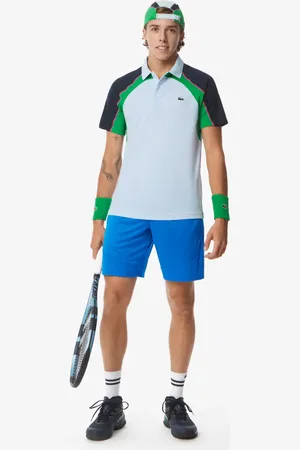 Lacoste Shorts de tenis elásticos ultra secos para hombre