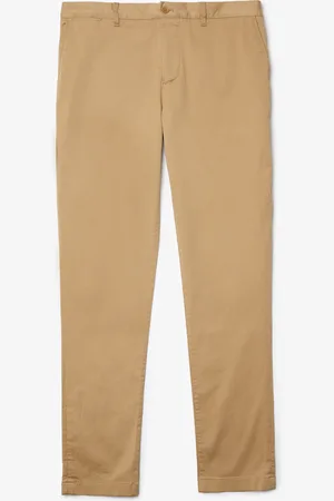 Lacoste Pantalones para hombre slim fit de algodón elástico