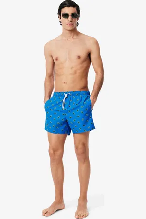 Lacoste Traje de baño con estampado de cocodrilo para hombre