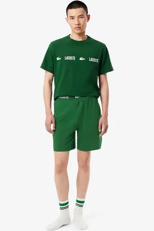 Lacoste Pantalones cortos de pijama de algodón suave para hombre