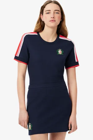Lacoste Playera Para mujer Made In France en piqué texturizado