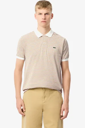 Lacoste Polo de petit piqué de rayas Classic Fit L.12.12